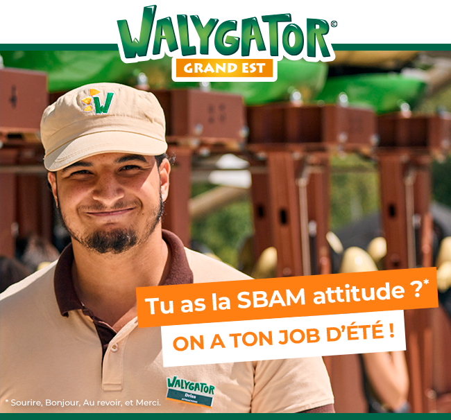 Tu as la SBAM attitude ?* On a ton job d'été ! *Sourire, Bonjour, Au revoir et Merci